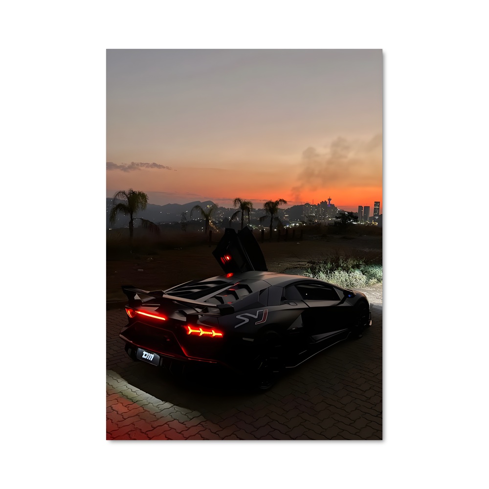 Poster Asphalt Noir